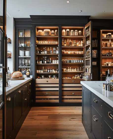 Custom walk-in pantries