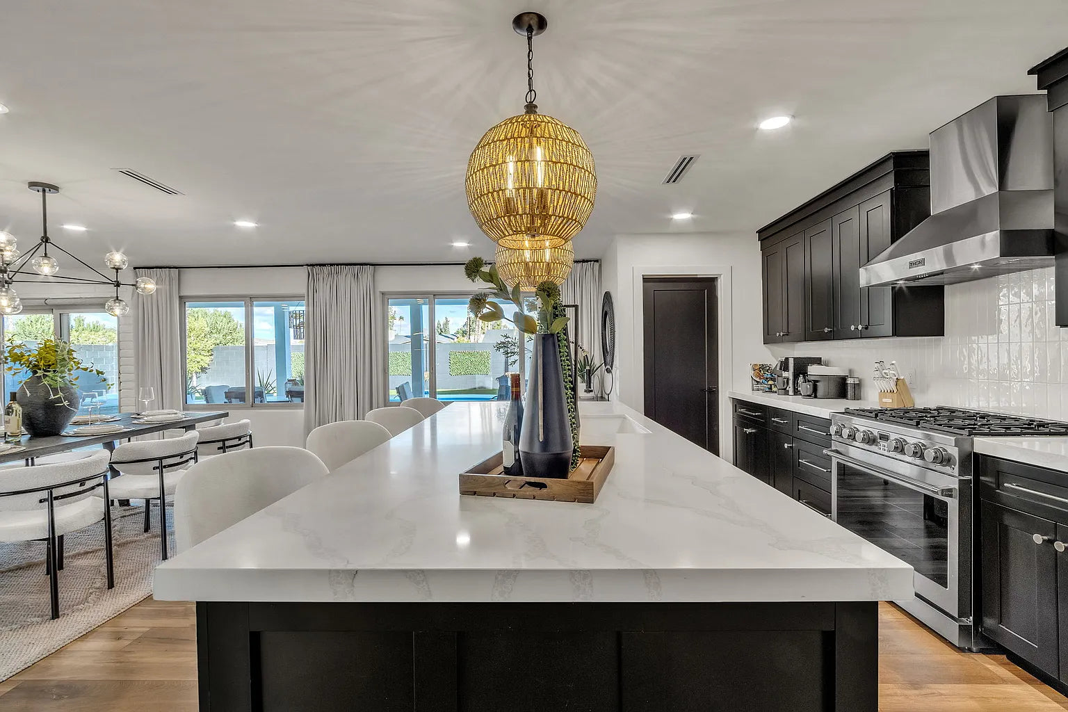 New countertop installation during kitchen remodeling project in Phoenix AZ