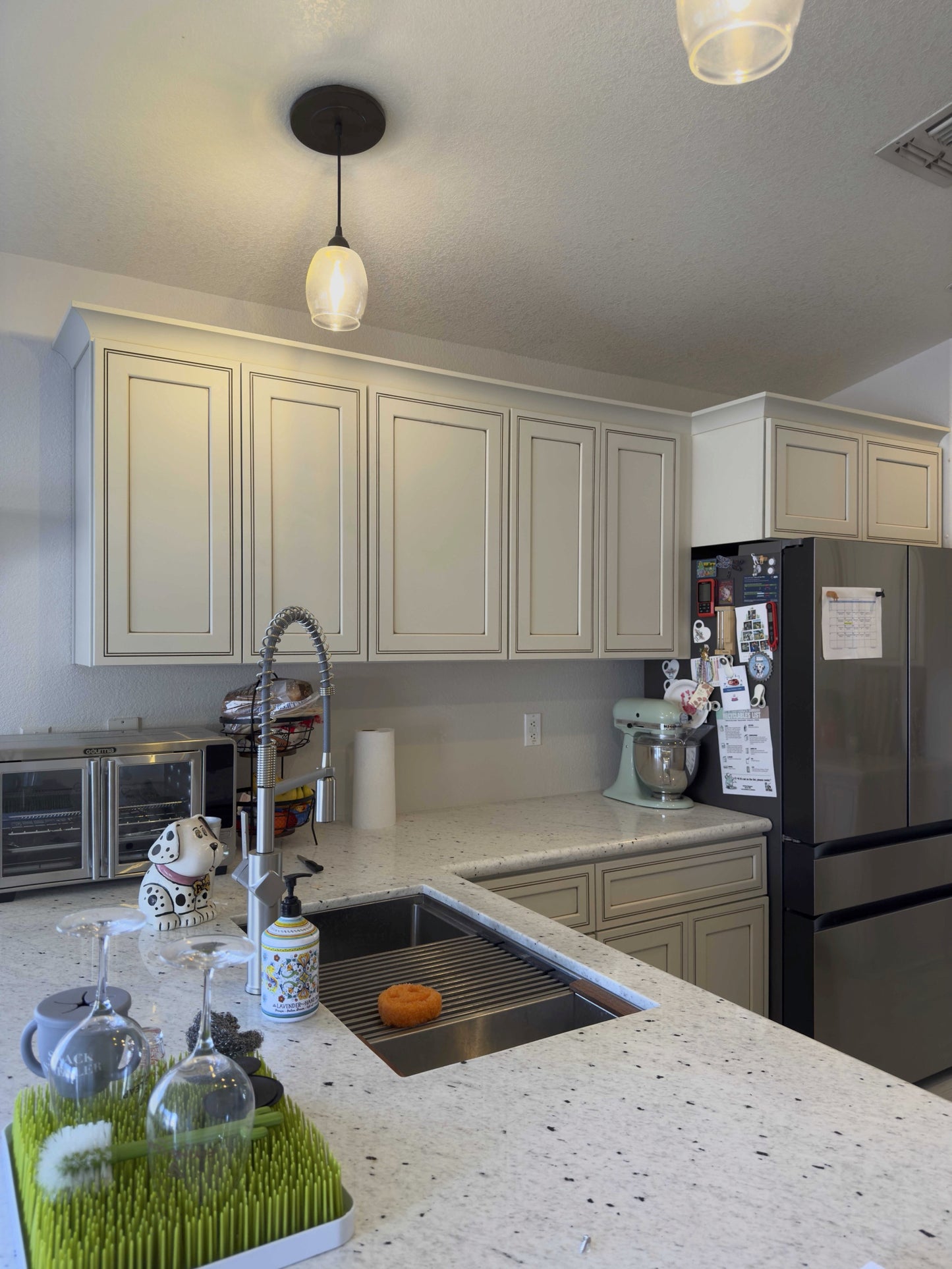 floor tiles, custom cabinets
